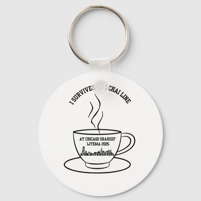 Jag överlevt Chai Line på Chicago Ijtema Nyckelring (Framsida)