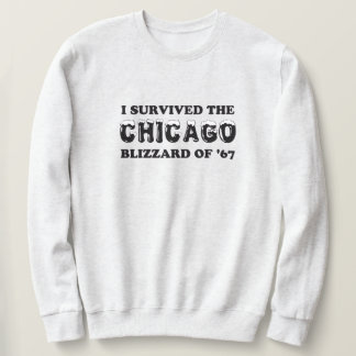 Jag Överlevt Chicago Snöstorm 1967. Långärmad Tröja