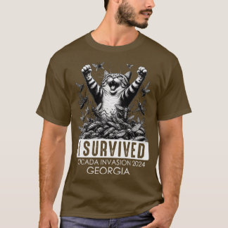 Jag Överlevt Cicada Invasion 2024 Georgia T Shirt