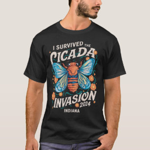 Jag Överlevt Cicada Invasion Brood Indiana Gift T Shirt