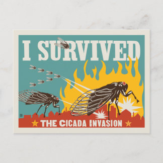 Jag Överlevt Cicada Invasion Vykort