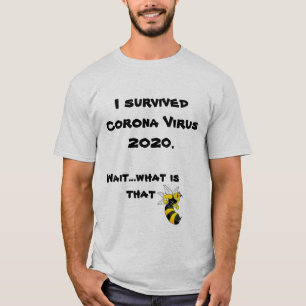 Jag överlevt corona 2020-tshirt t shirt