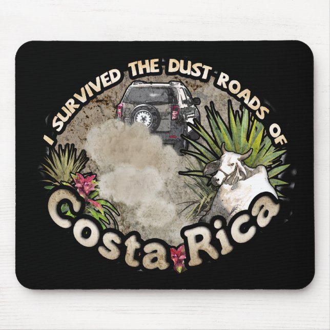 Jag överlevt Costa Ricas dammvägar Musmatta (Framsidan)