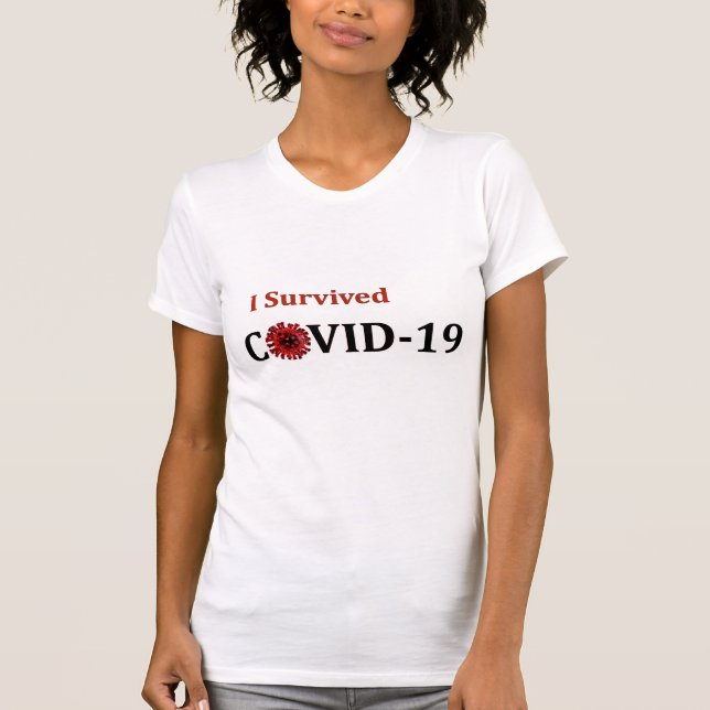 Jag Överlevt Covid-19 T Shirt (Framsida)