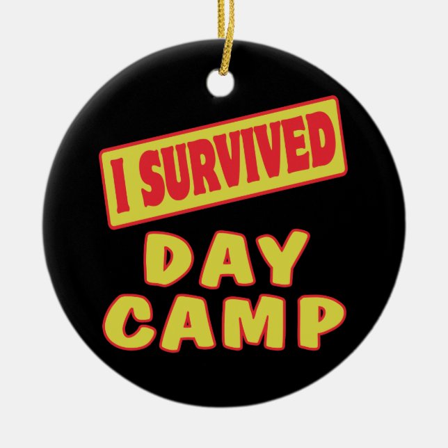 JAG ÖVERLEVT DAGENS CAMP JULGRANSPRYDNAD KERAMIK (Framsidan)
