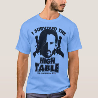 Jag Överlevt den höge Bord Baba Yaga Keanu Reeves  T Shirt