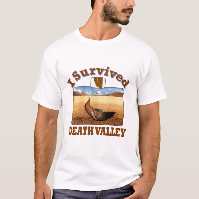 Jag Överlevt Dödsdalen, Kalifornien/Nevada T Shirt (Framsida)