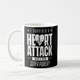 Jag överlevt en hjärtinfarkt Hjärtattack Survivor Kaffemugg