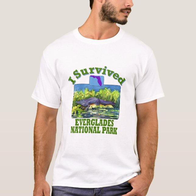 Jag Överlevt Everglades nationalpark, Florida T Shirt (Framsida)
