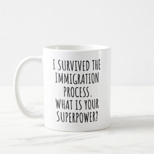 Jag Överlevt invandringen Processaa vad makt är Kaffemugg