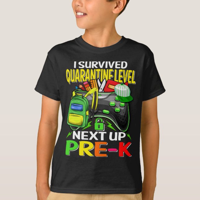 Jag Överlevt karantänmatchen Nästa upp till K-spel T Shirt (Framsida)