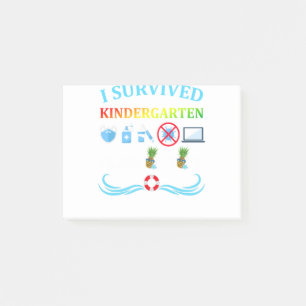 Jag Överlevt Kindergarten-klass 2021 Studenten Q Post-it Block