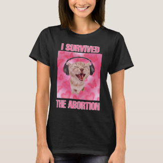 Jag överlevt kvinnor i kattmembran t shirt