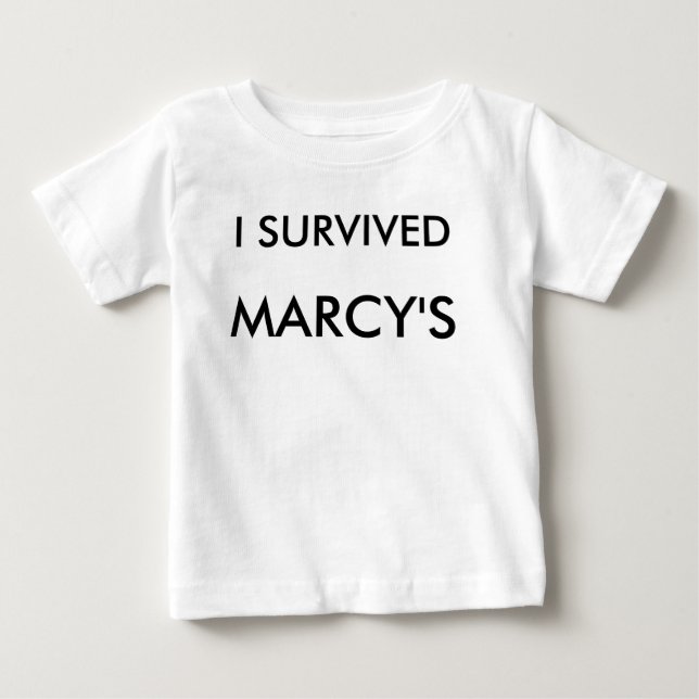 Jag ÖVERLEVT MARCY skjorta Tee (Framsida)