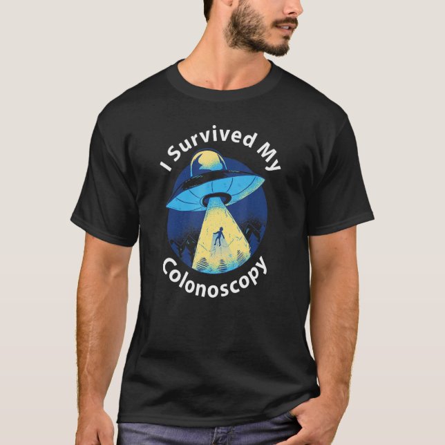 Jag Överlevt min Colonoscopy Survivor Hospital Ali T Shirt (Framsida)