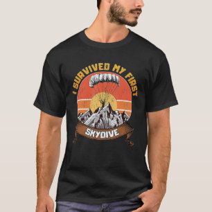 Jag Överlevt min första Skydive Skydiving T Shirt