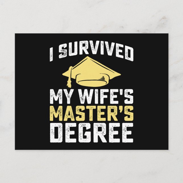 Jag Överlevt min fru i Studenten. Vykort (Framsida)