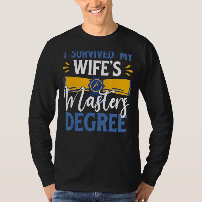 Jag Överlevt min fru Mästare Coola Make T Shirt (Framsida)
