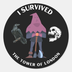 Jag Överlevt Mörken Torn i London Runt Klistermärke