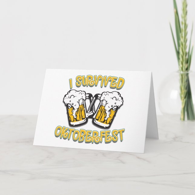 Jag Överlevt Oktoberfest Kort (Framsida)
