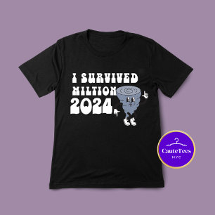 Jag Överlevt orkanen Milton Retro Stil 2024 T Shirt