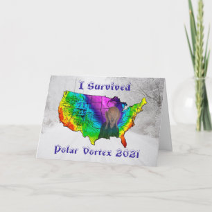 Jag Överlevt Polar Vortex 2021 Kort