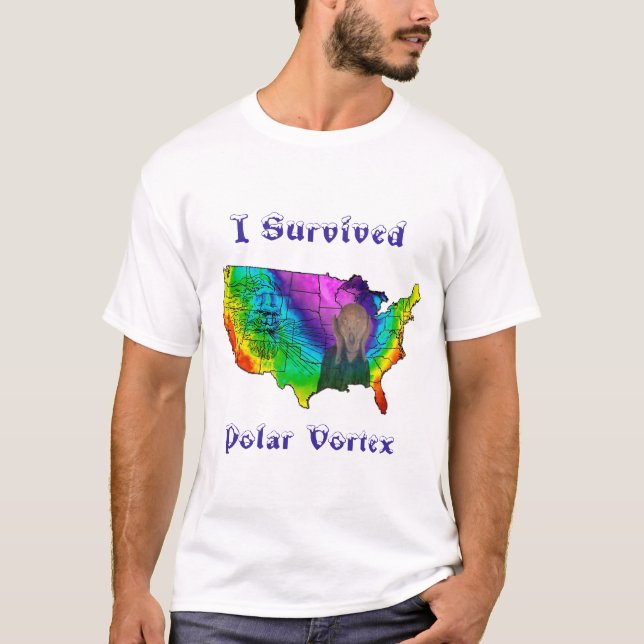 Jag Överlevt Polar Vortex T Shirt (Framsida)