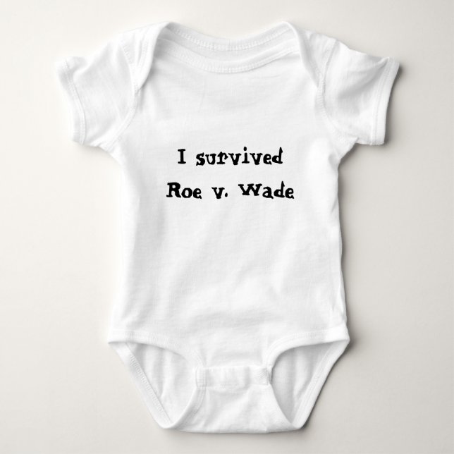 Jag överlevt Roe mot Wade T Shirt (Framsida)