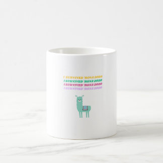 Jag överlevt"Rona 2020 Llama Kaffemugg