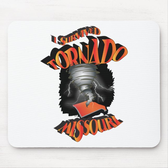 Jag Överlevt Tornadot Missouri Musmatta (Framsidan)