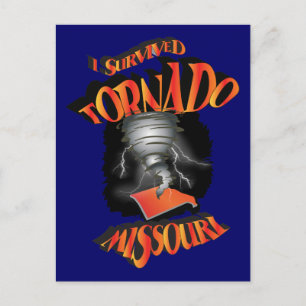 Jag Överlevt Tornadot Missouri Vykort