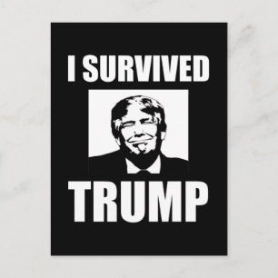 Jag Överlevt Trump 2020 Valet Anti-Trump Vykort