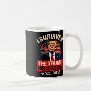 Jag Överlevt Trumprecessionen 4725 4925 Trump Rec. Kaffemugg