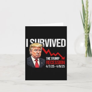 Jag Överlevt Trumprecessionen 4725 4925 Trump Rec. Kort