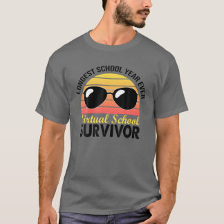Jag Överlevt Virtuellare skolåret 2021 T Shirt
