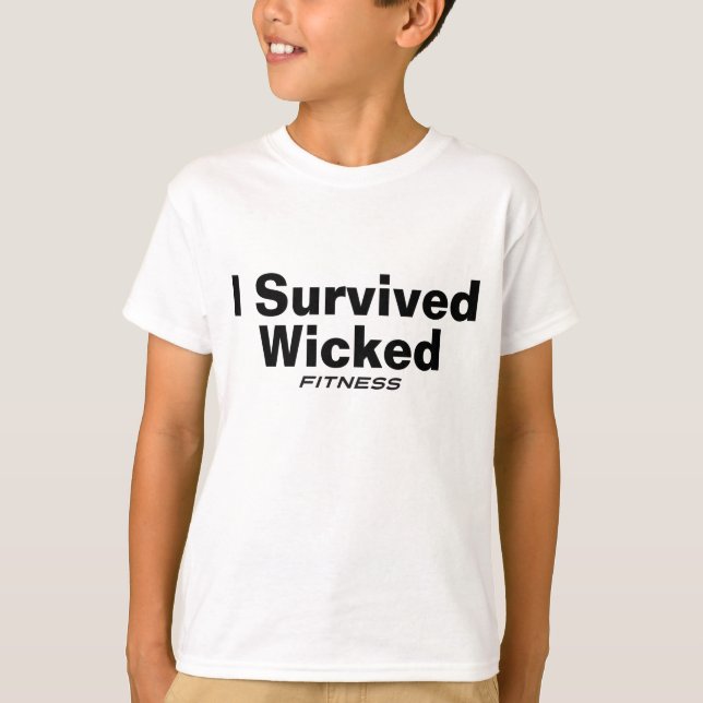Jag Överlevt Wicked Fitness T Shirt (Framsida)