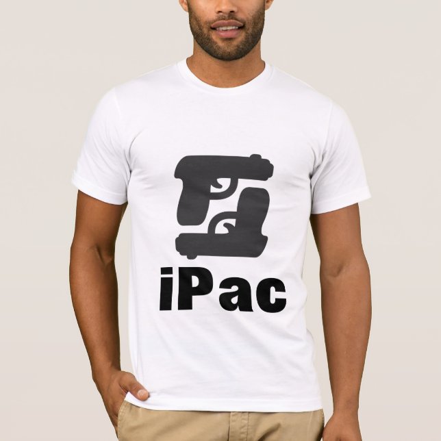 Jag packar ipacvapenägaren som ccw döljer bär t shirt (Framsida)
