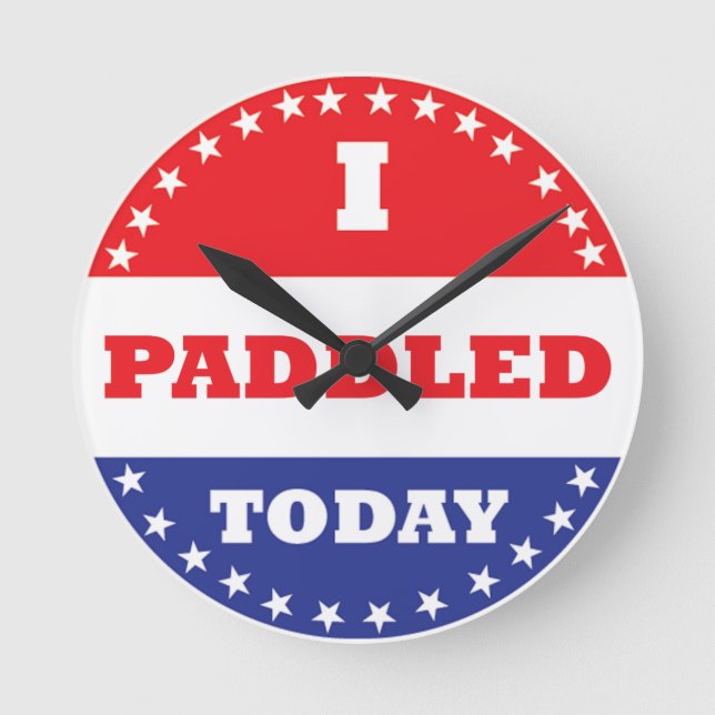 Jag Paddade idag Rund Klocka (Framsida)