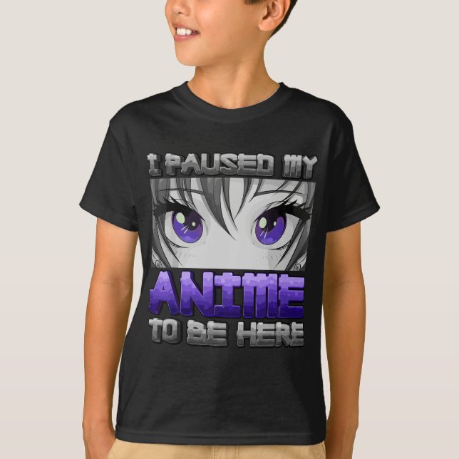 Jag pajade mitt djur för att vara här Anime Girl G T Shirt (Framsida)