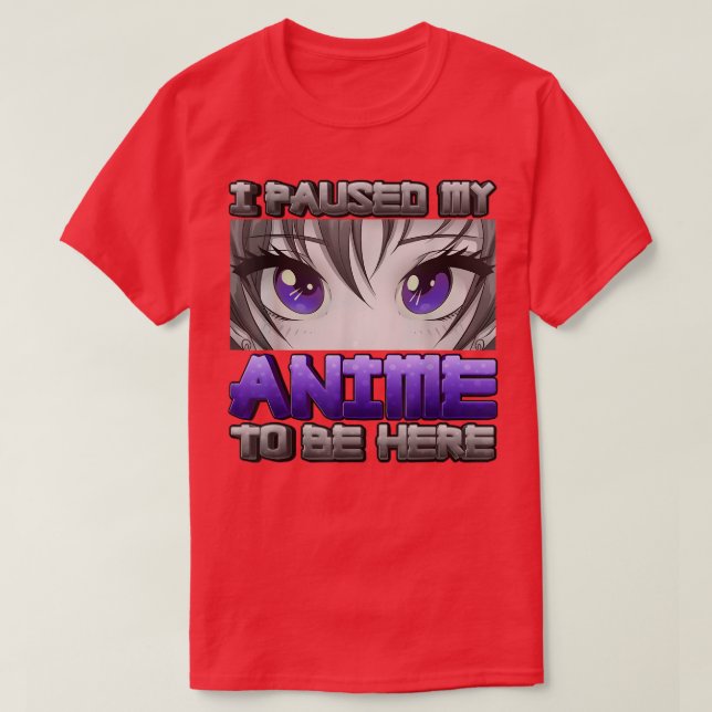Jag pajade mitt djur för att vara här Anime Girl G T Shirt (Design framsida)
