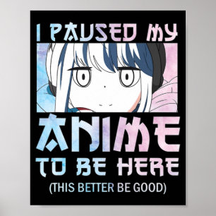 Jag pajade mitt djur för att vara här - vattenfärg poster