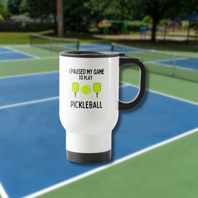 Jag pajade mitt spel för att spela pickleball resemugg (Skapare uppladdad)