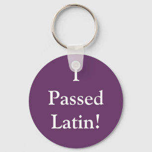 Jag passerade latinen nyckelring