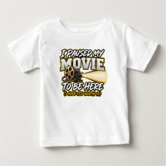 Jag pausade min film för att vara här t shirt