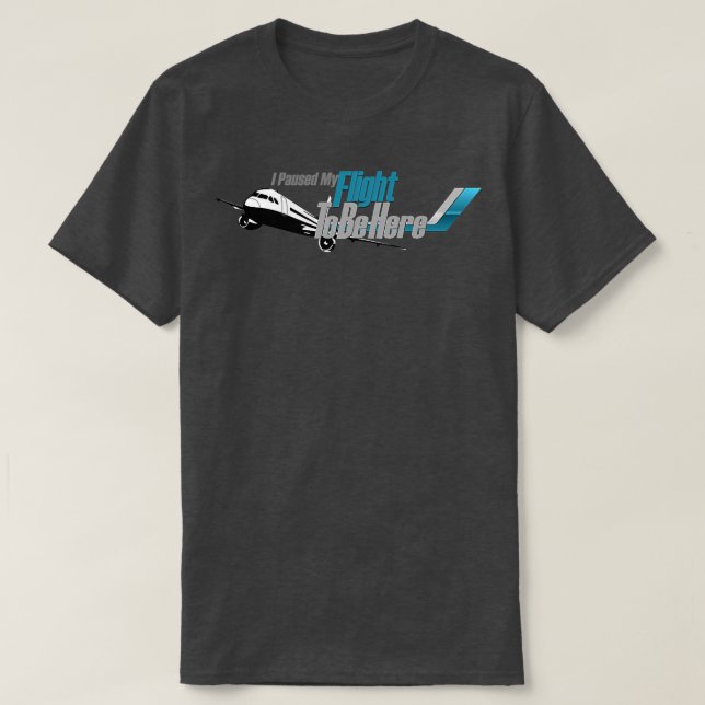 Jag pausade min flygning hit Jet Premium  T Shirt (Design framsida)