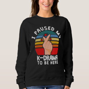 Jag pausade min Kdrama att vara här, koreanska Dra T Shirt