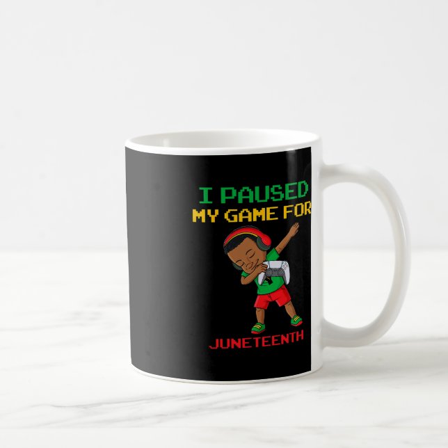 Jag pausade mitt spel för 1900 Dabbing Boys Kids Kaffemugg (Höger)