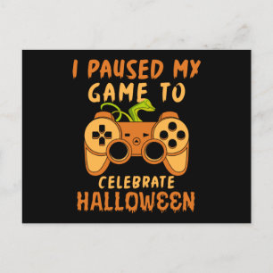 Jag pausade mitt spel för att fira Halloween Vykort
