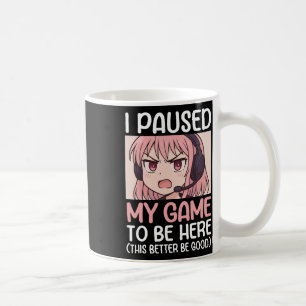 Jag Pausade Mitt Spel För Att Vara Här Det Här Mås Kaffemugg