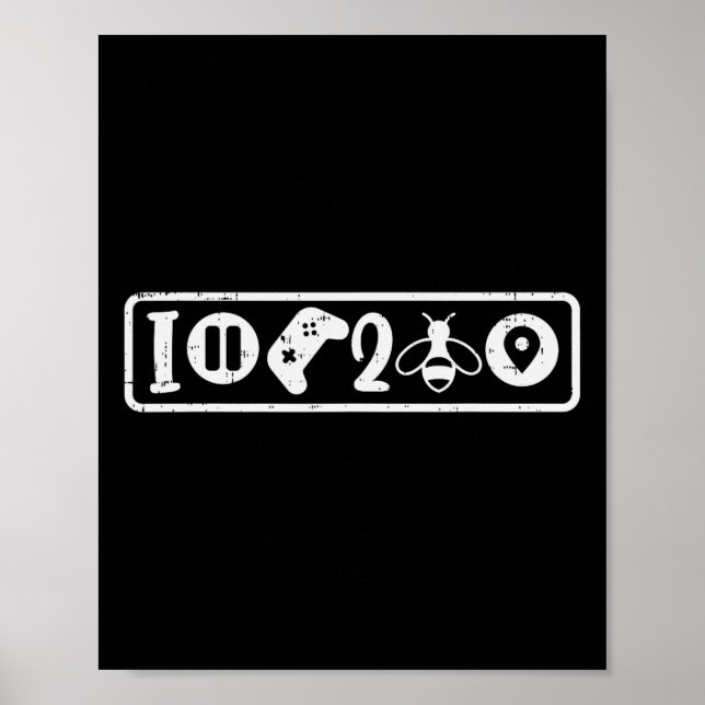 Jag Pausade Mitt Spel För Att Vara Här Ikoner Cool Poster (Framsidan)